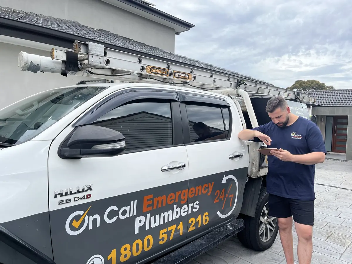 Plumber at work, Elwood